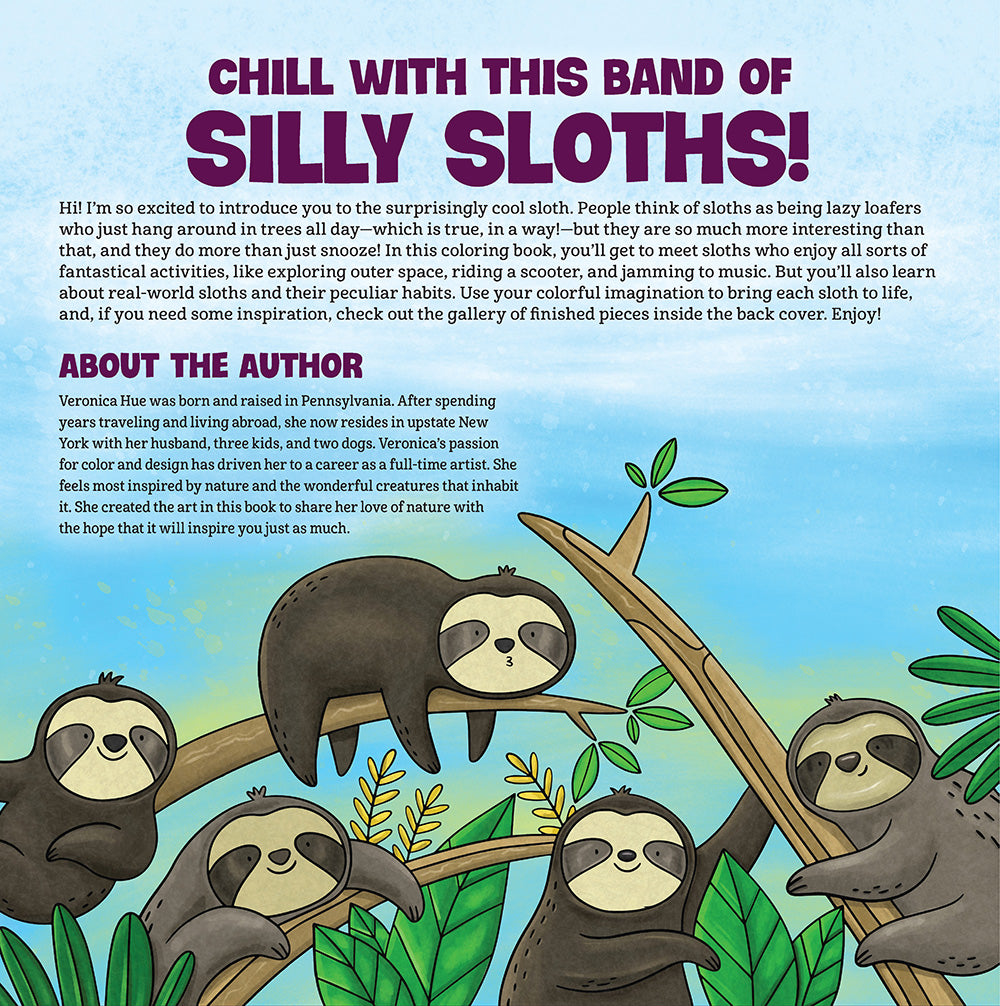 Sloths Coloring Book