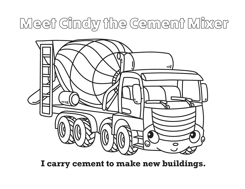 Super Cool Trucks, Tractors, and Cars Coloring Book - Fox Chapel Publishing Co.