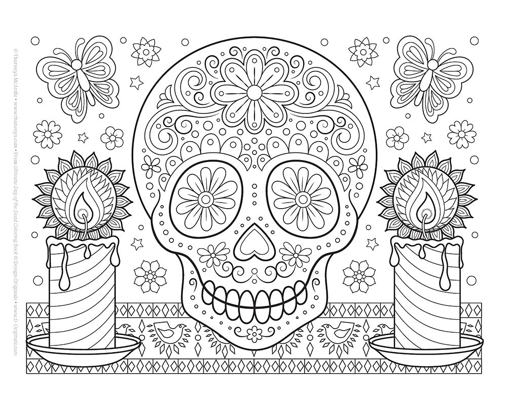 Ultimate Day of the Dead Coloring Book - Fox Chapel Publishing Co.