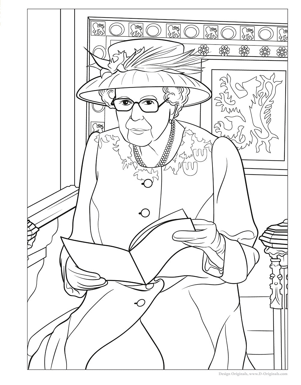 Queen Elizabeth II Royal Coloring Book - Fox Chapel Publishing Co.