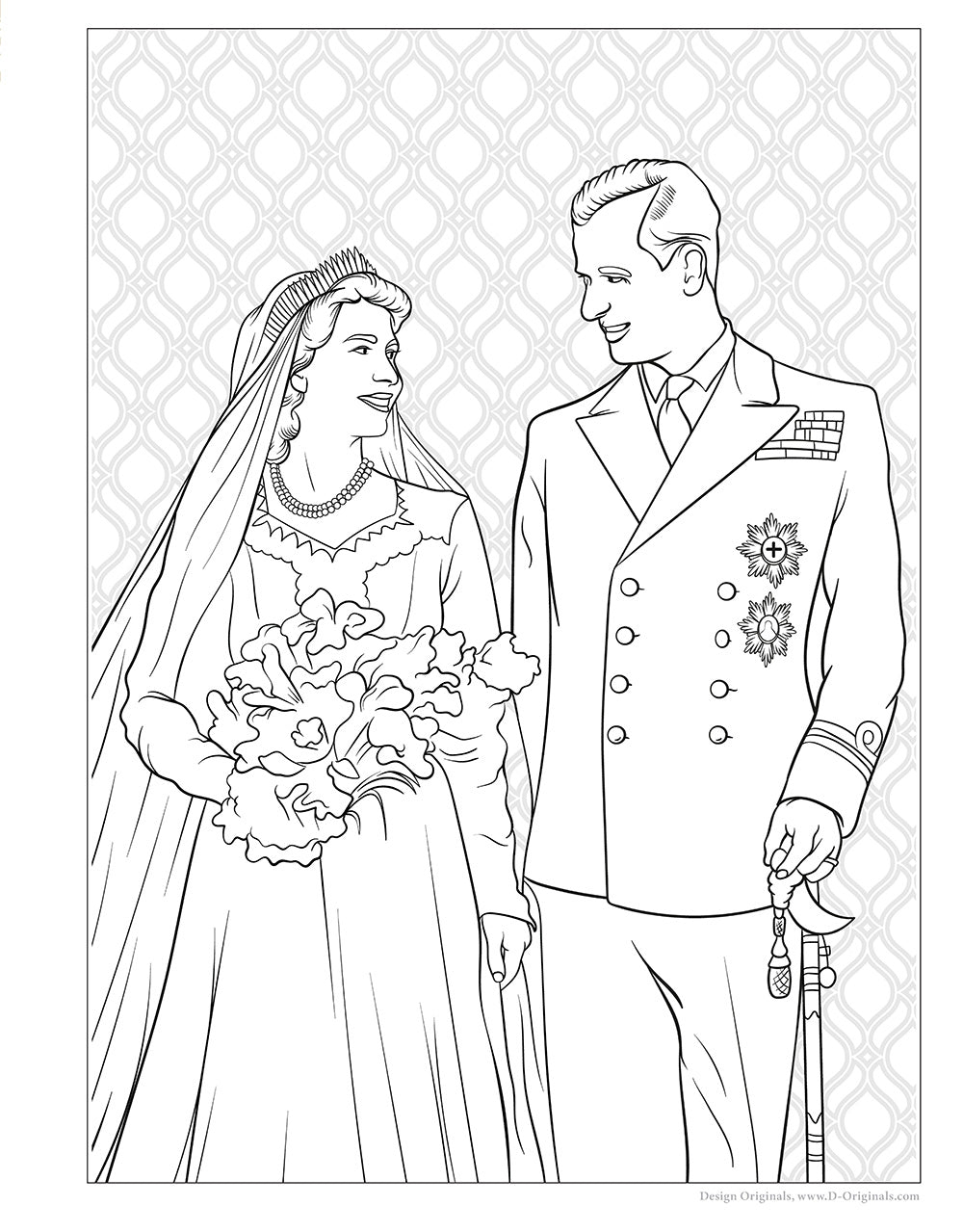 Queen Elizabeth II Royal Coloring Book - Fox Chapel Publishing Co.