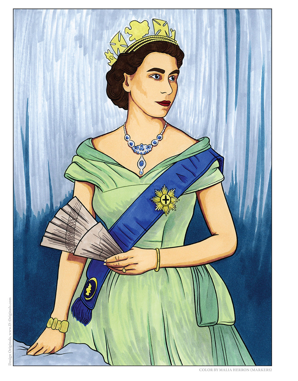 Queen Elizabeth II Royal Coloring Book - Fox Chapel Publishing Co.
