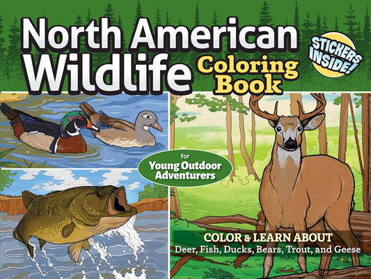 North American Wildlife Coloring Book for Young Outdoor Adventurers - Fox Chapel Publishing Co.