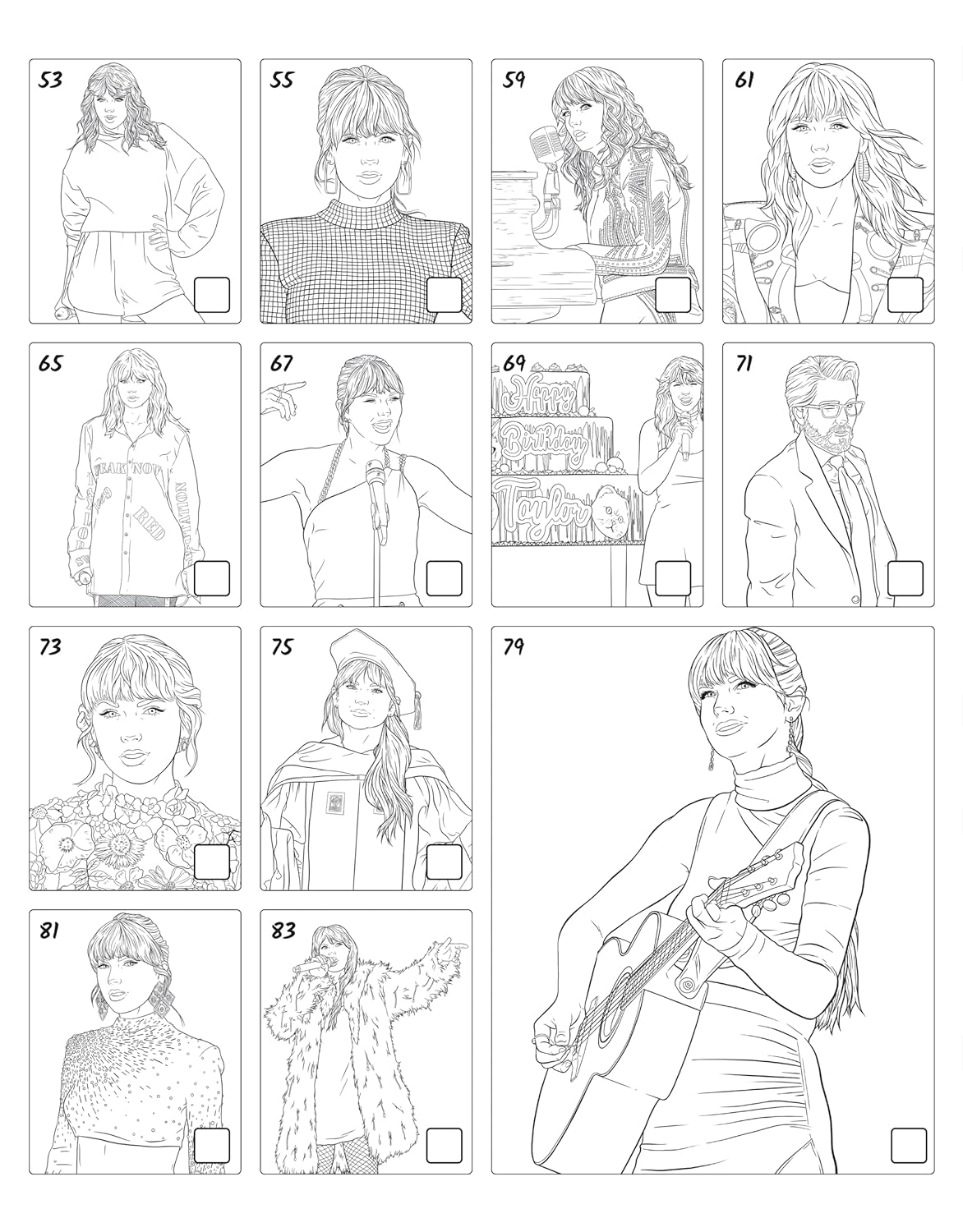 SUPER FAN-tastic Taylor Swift Coloring & Activity Book - Fox Chapel Publishing Co.