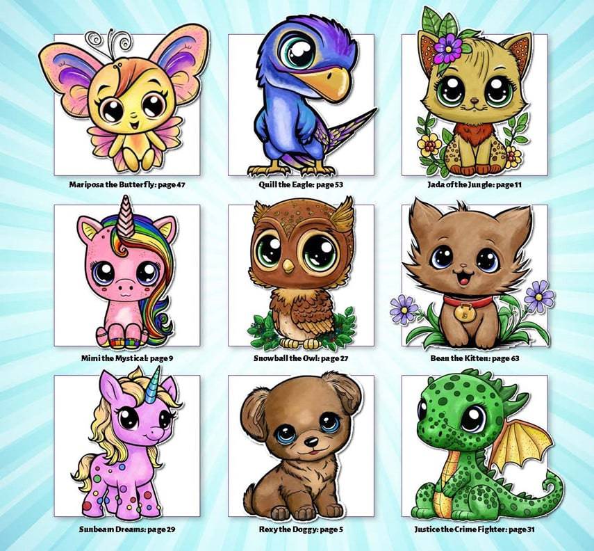Adorable Chibi World Coloring Book