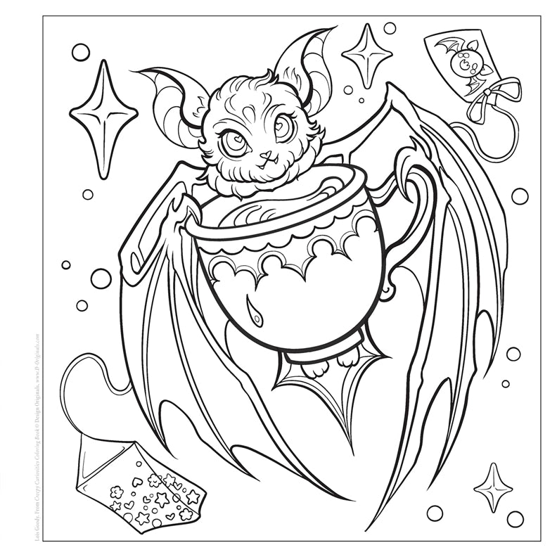 Creepy Curiosities Coloring Book