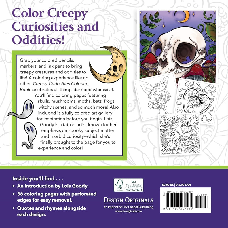 Creepy Curiosities Coloring Book