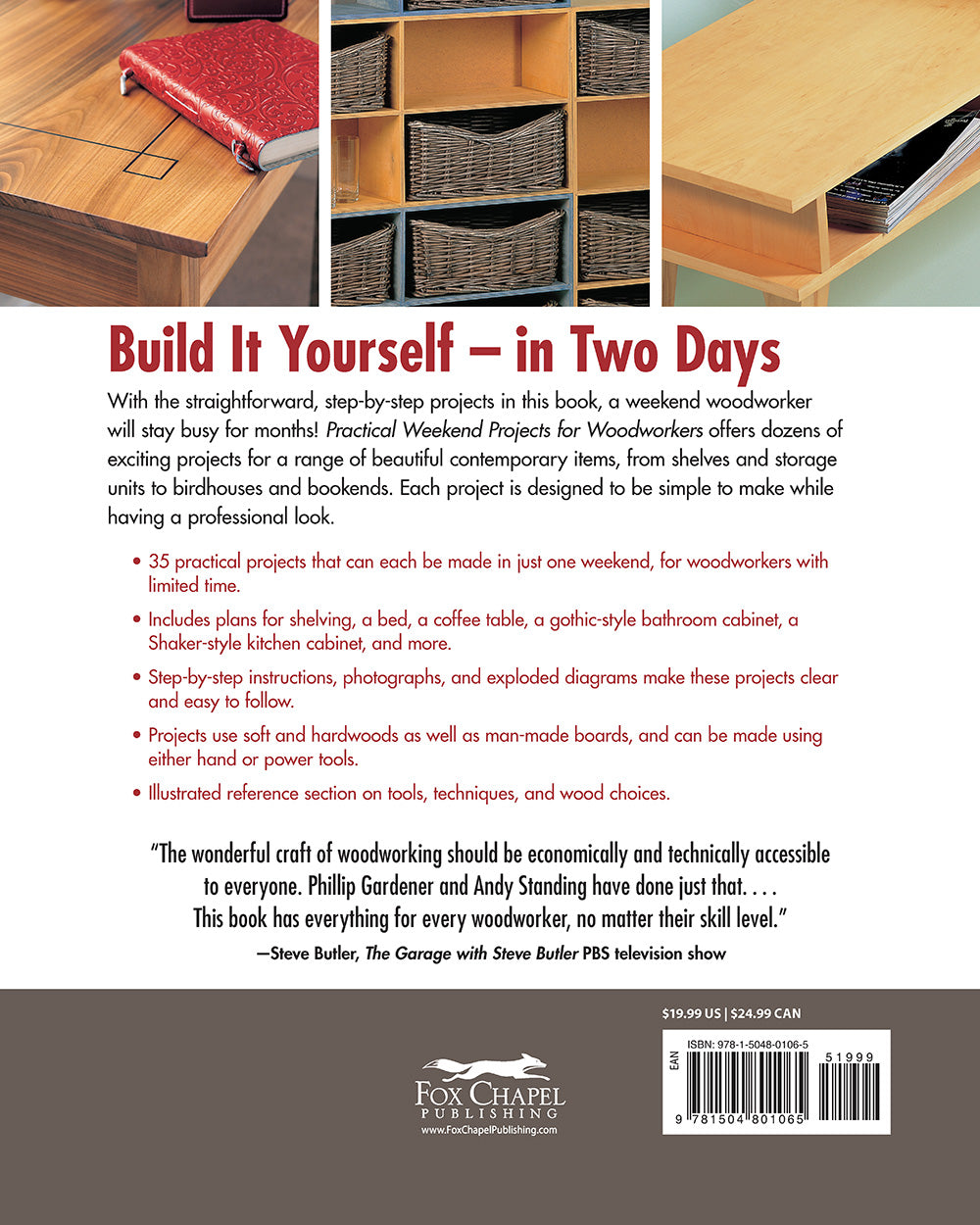 Practical Weekend Projects for Woodworkers - Fox Chapel Publishing Co.