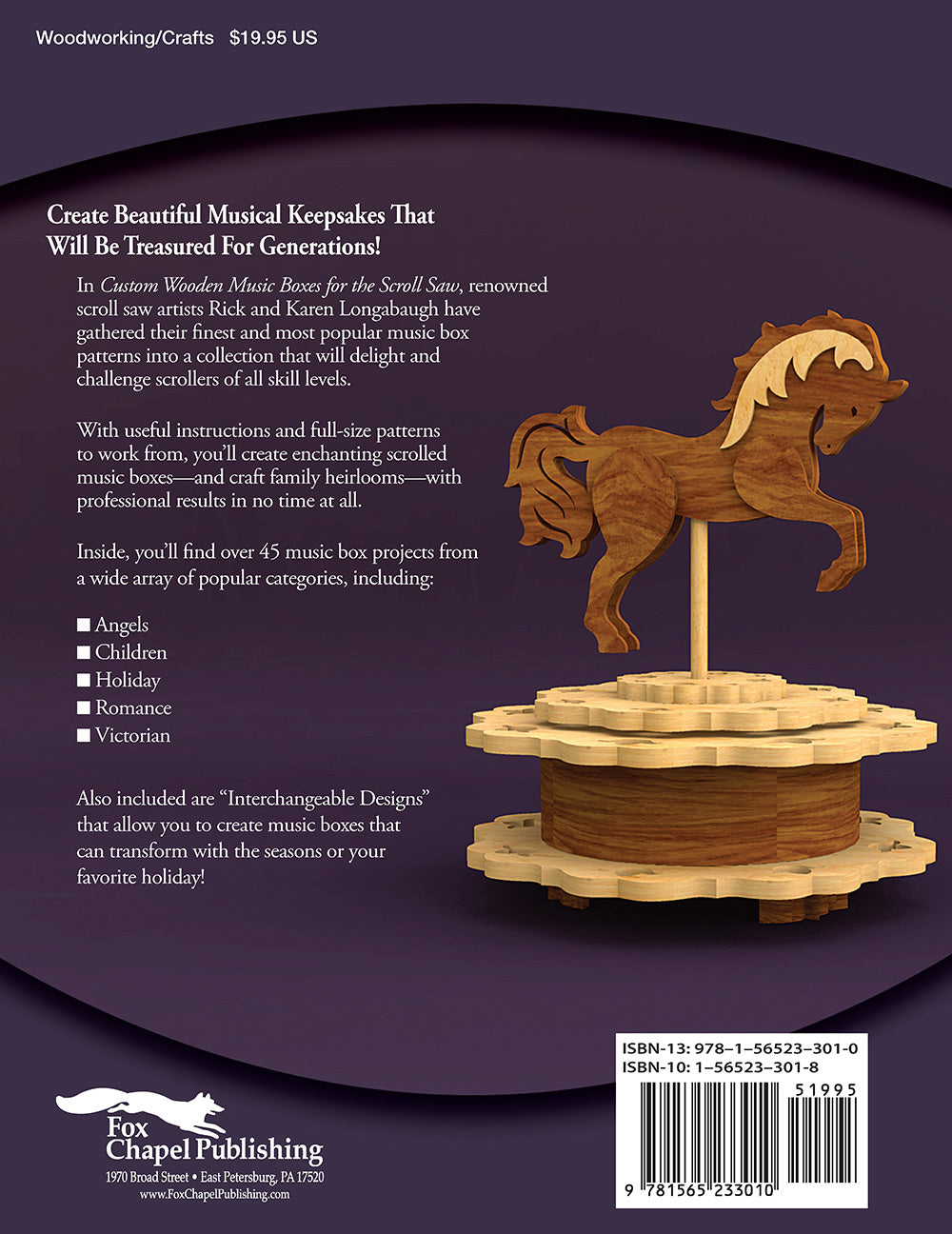 Custom Wooden Music Boxes for the Scroll Saw - Fox Chapel Publishing Co.