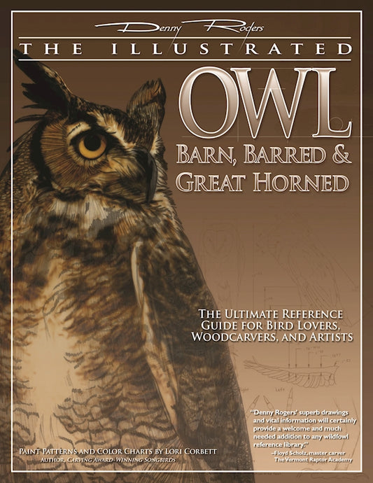 Illustrated Owl: Barn, Barred & Great Horned - Fox Chapel Publishing Co.