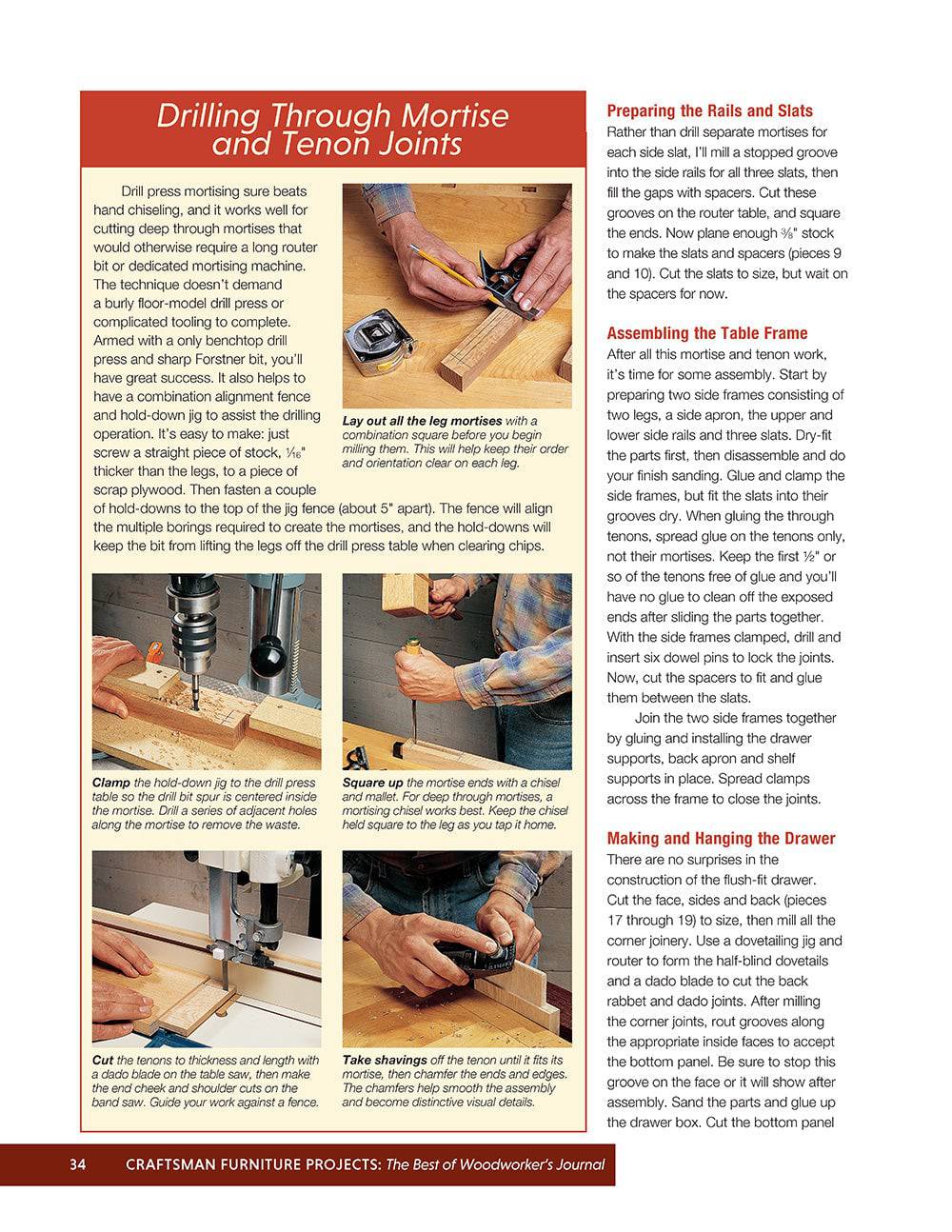 Craftsman Furniture Projects (Best of WWJ) - Fox Chapel Publishing Co.