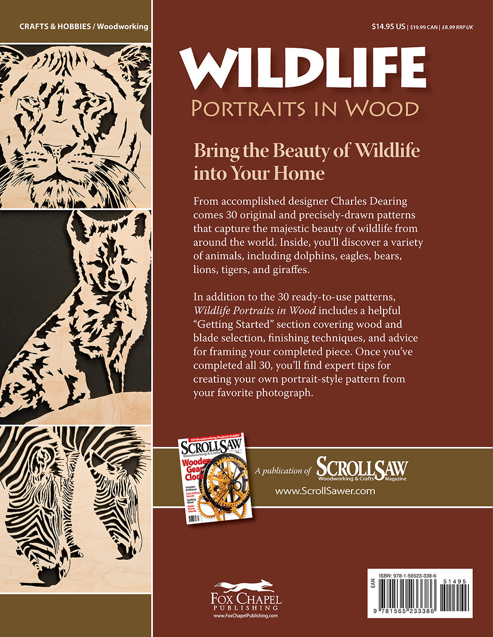 Wildlife Portraits in Wood - Fox Chapel Publishing Co.