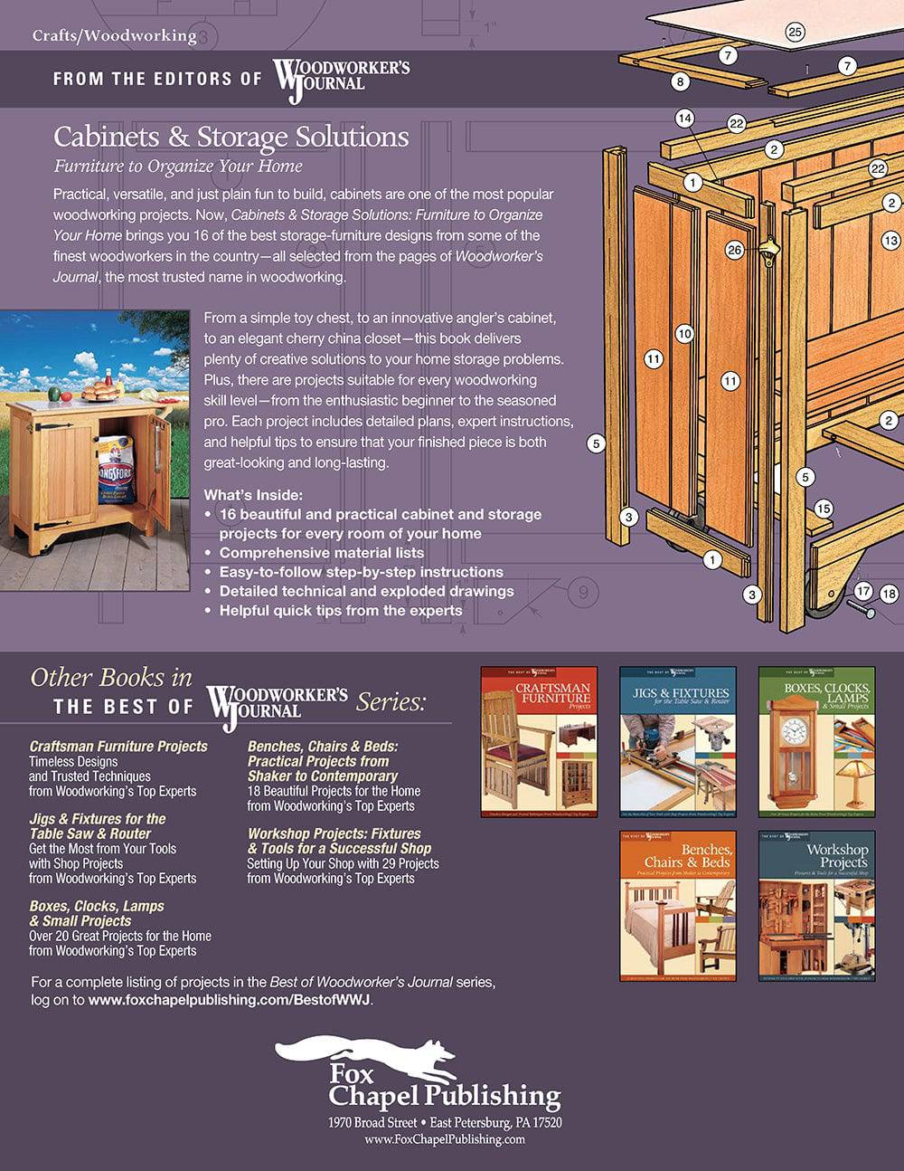 Cabinets & Storage Solutions - Fox Chapel Publishing Co.