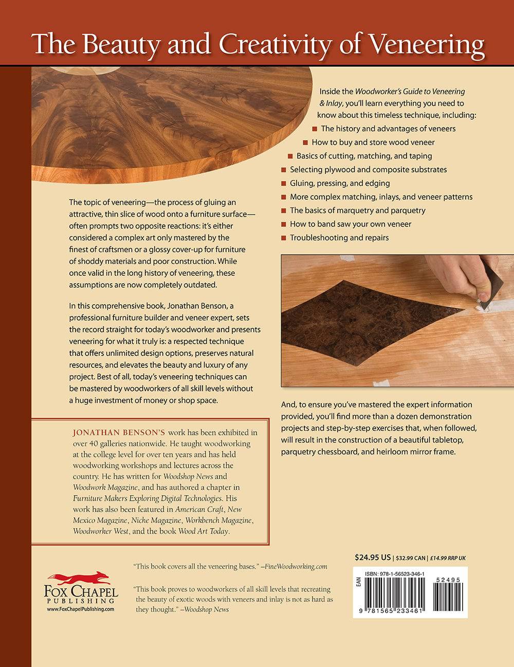 Woodworker's Guide to Veneering & Inlay (SC) - Fox Chapel Publishing Co.