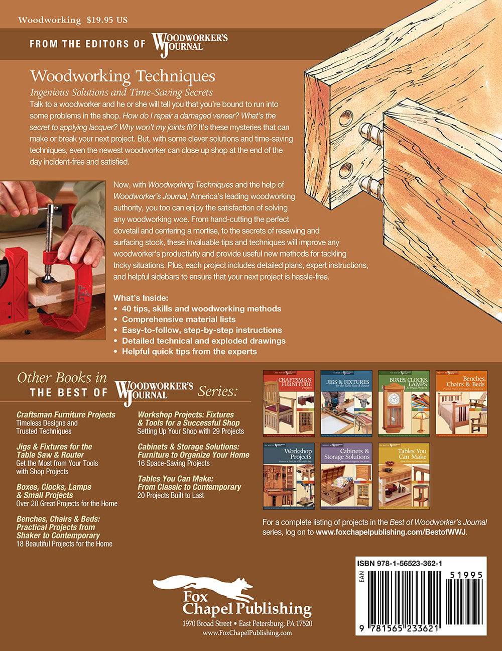 Woodworking Techniques - Fox Chapel Publishing Co.