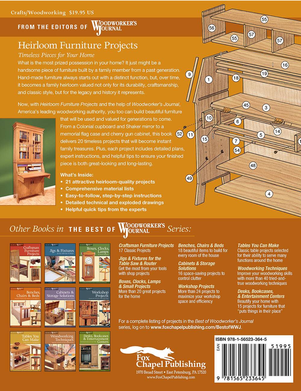 Heirloom Furniture Projects - Fox Chapel Publishing Co.