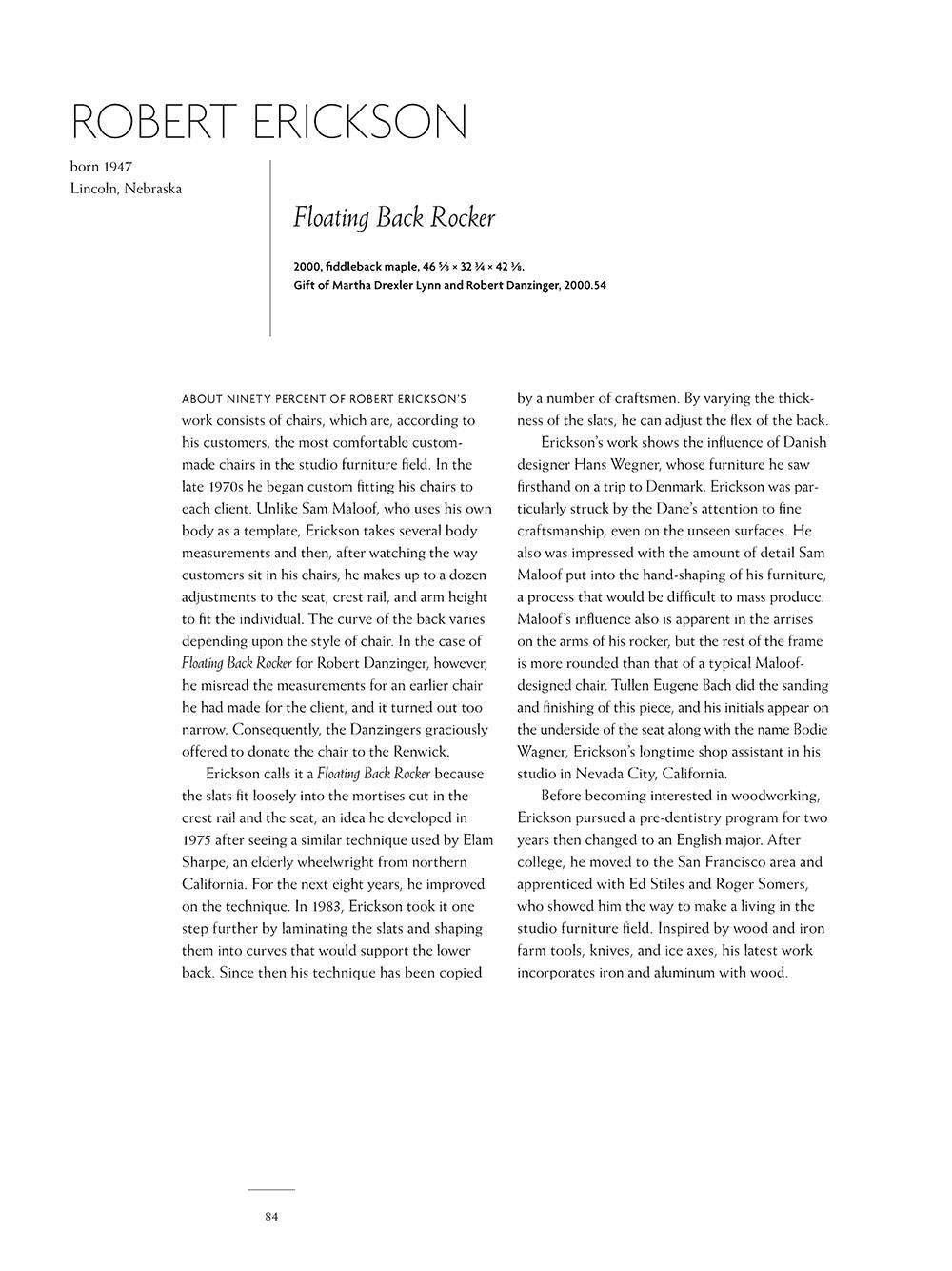 Studio Furniture of the Renwick Gallery - Fox Chapel Publishing Co.