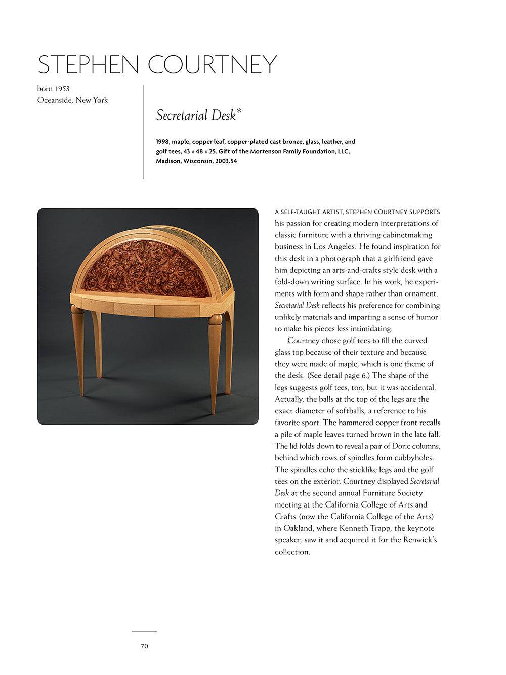 Studio Furniture of the Renwick Gallery - Fox Chapel Publishing Co.