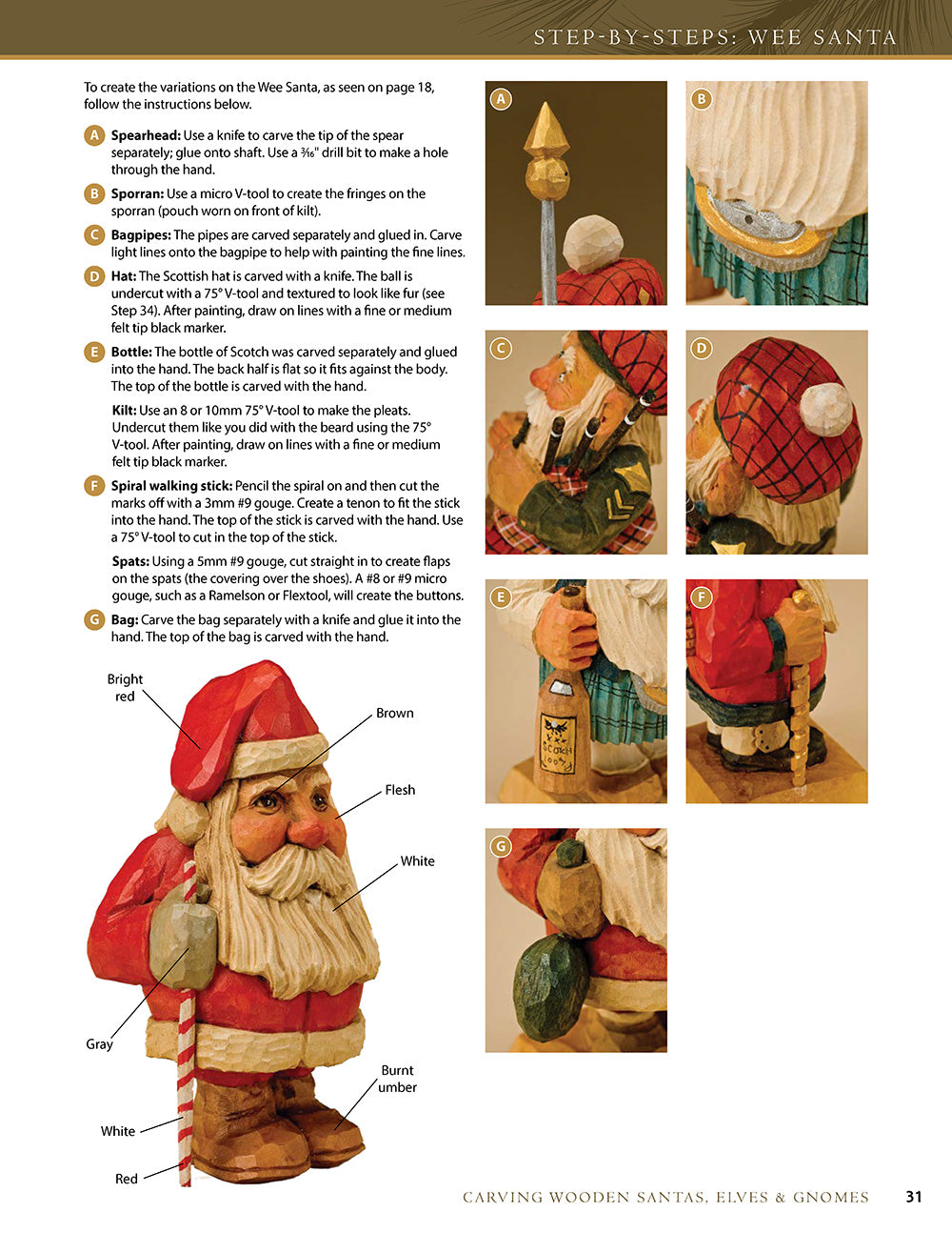 Carving Wooden Santas, Elves & Gnomes