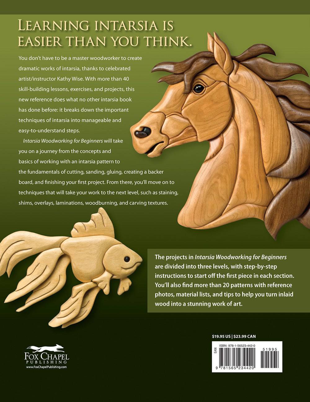 Intarsia Woodworking for Beginners - Fox Chapel Publishing Co.