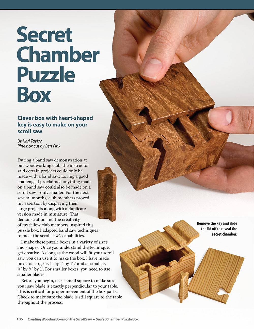 Creating Wooden Boxes on the Scroll Saw - Fox Chapel Publishing Co.