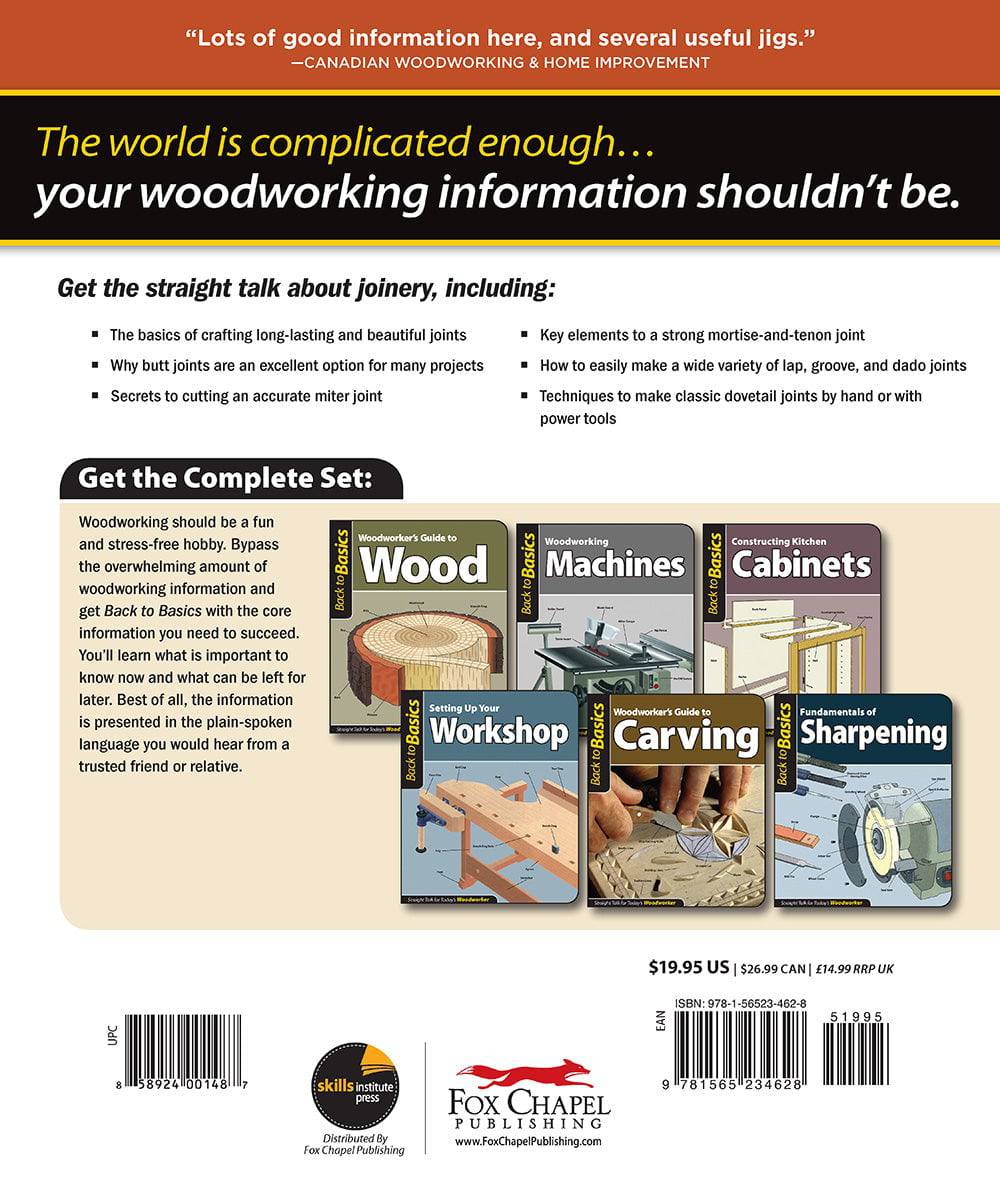 Woodworker's Guide to Joinery (Back to Basics) - Fox Chapel Publishing Co.