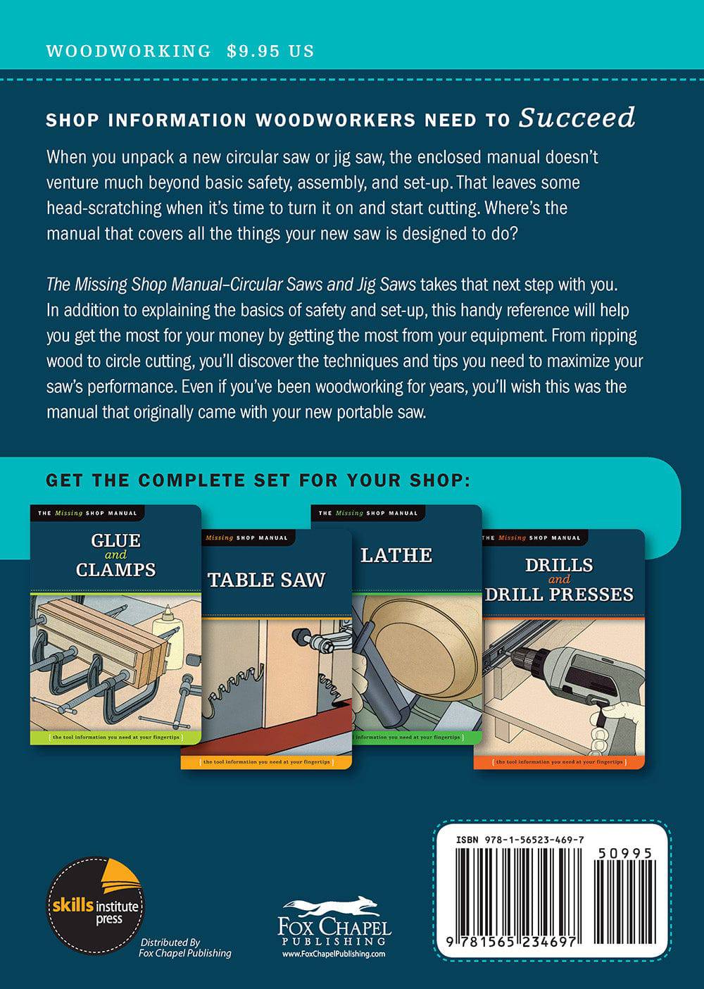 Circular Saws and Jig Saws (Missing Shop Manual) - Fox Chapel Publishing Co.