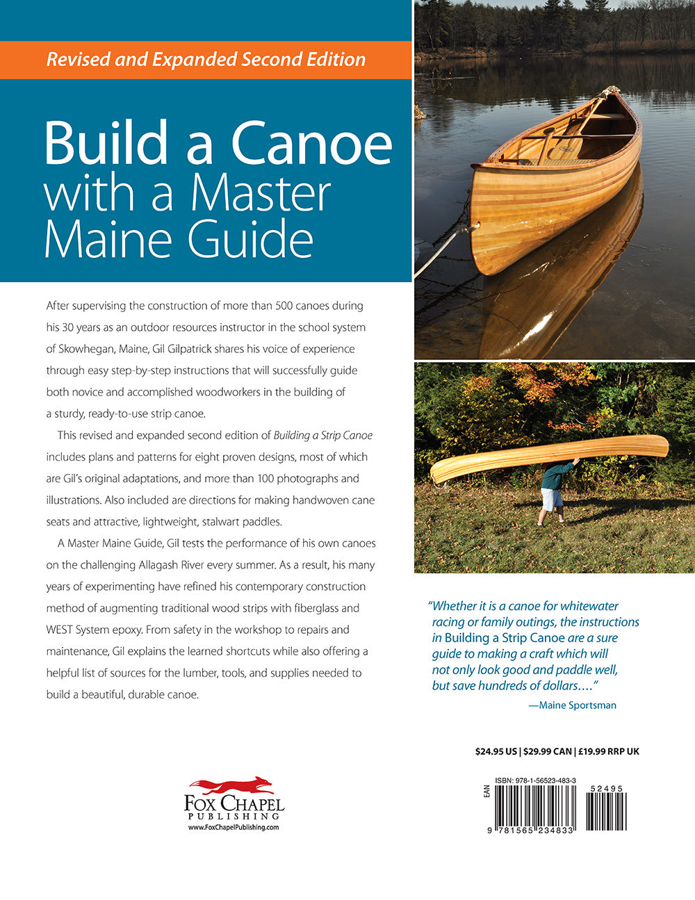 Building a Strip Canoe, Second Edition, Revised & Expanded - Fox Chapel Publishing Co.