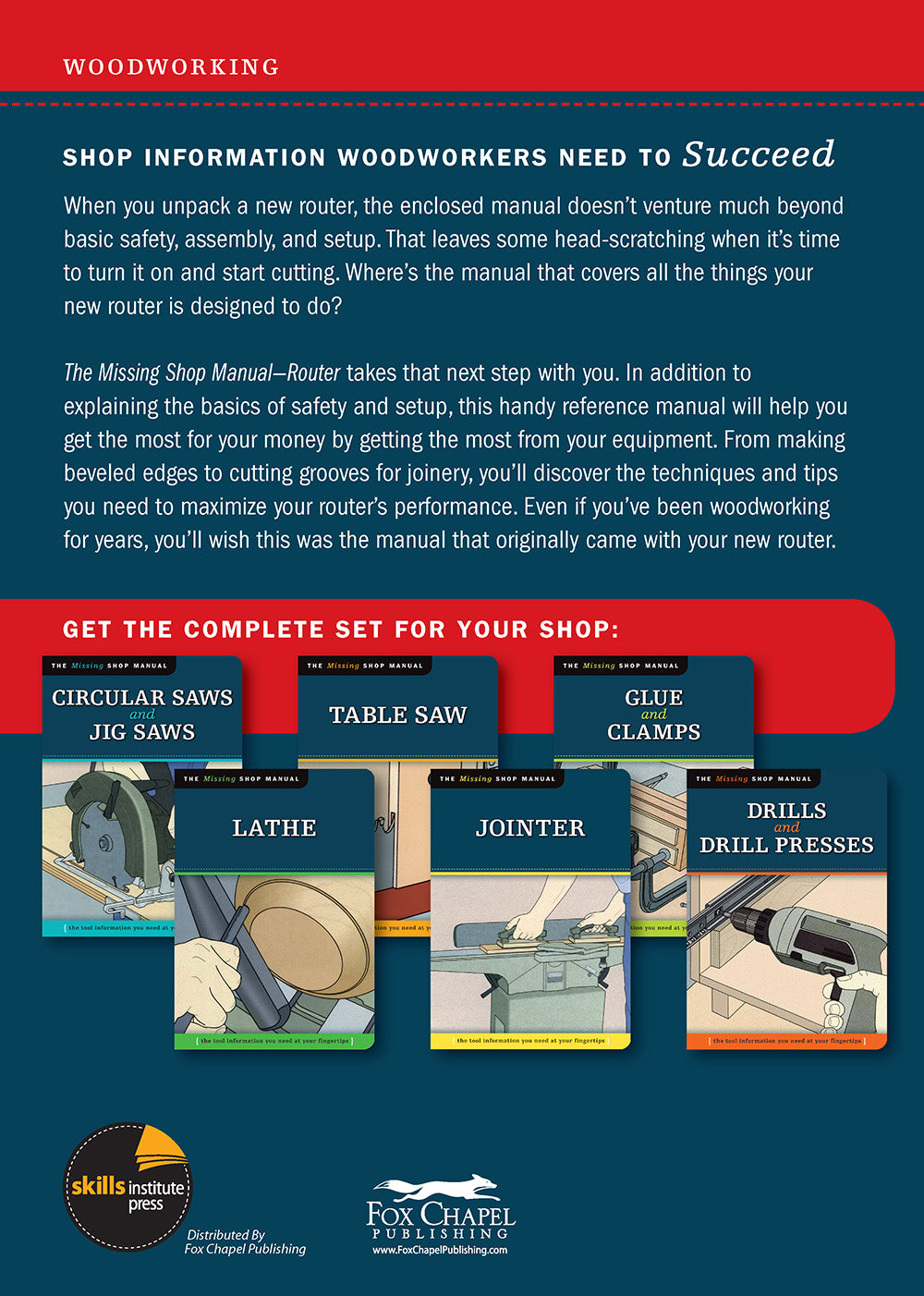 Router (Missing Shop Manual) - Fox Chapel Publishing Co.
