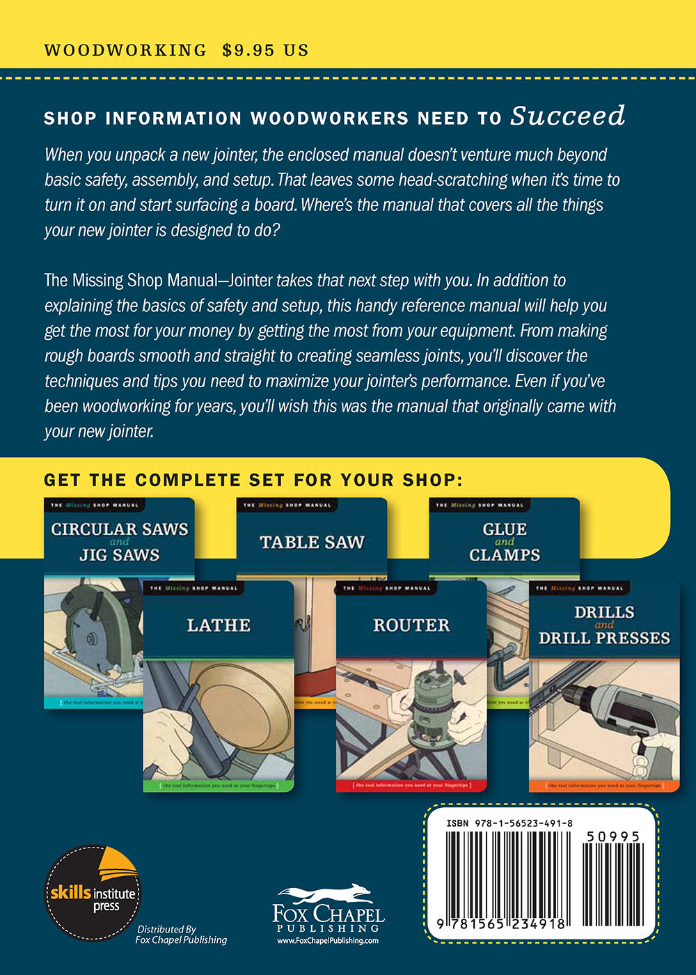 Jointer (Missing Shop Manual) - Fox Chapel Publishing Co.