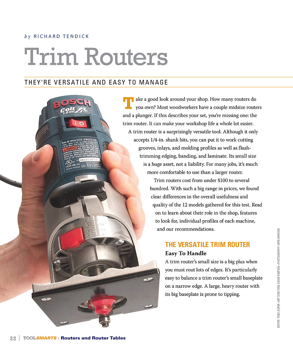 Routers and Router Tables (AW) - Fox Chapel Publishing Co.