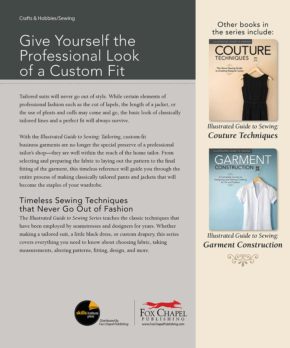 Illustrated Guide to Sewing: Tailoring - Fox Chapel Publishing Co.