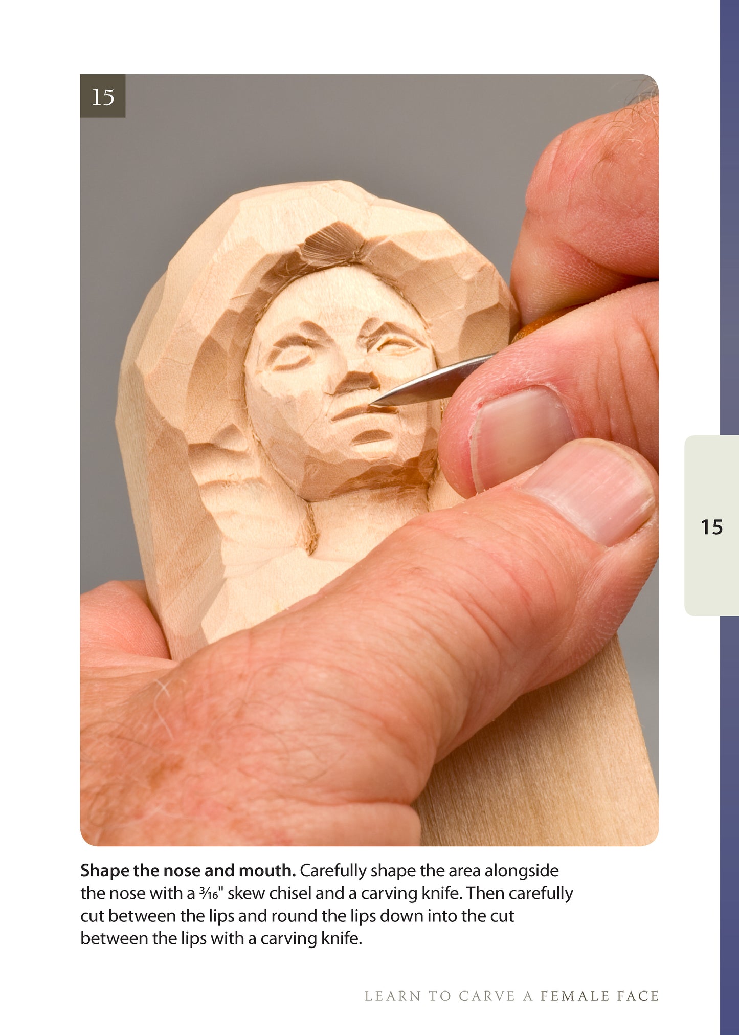 Female Face Study Stick Kit (Learn to Carve Faces with Harold Enlow) - Fox Chapel Publishing Co.