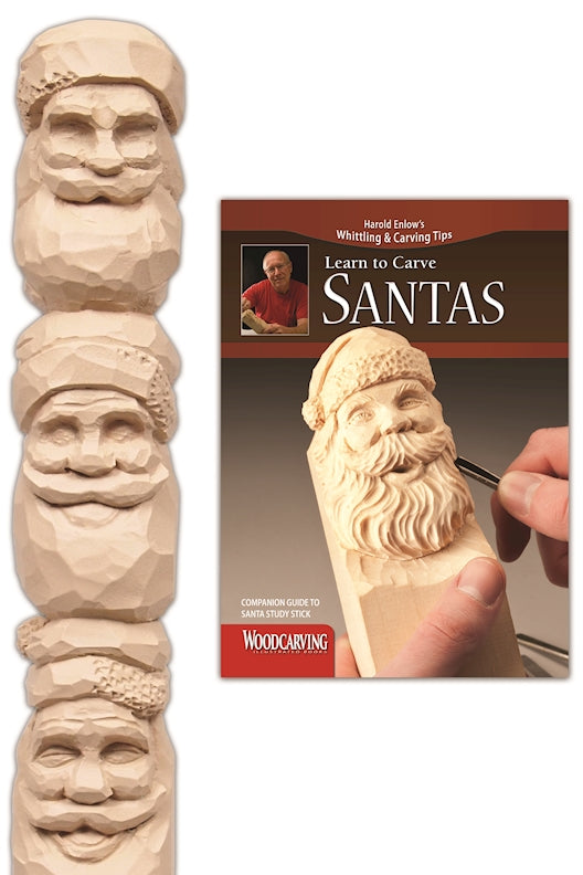 Santas Study Stick Kit (Learn to Carve Faces with Harold Enlow) - Fox Chapel Publishing Co.
