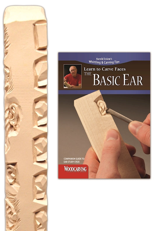 Basic Ear Study Stick Kit (Learn to Carve Faces with Harold Enlow) - Fox Chapel Publishing Co.