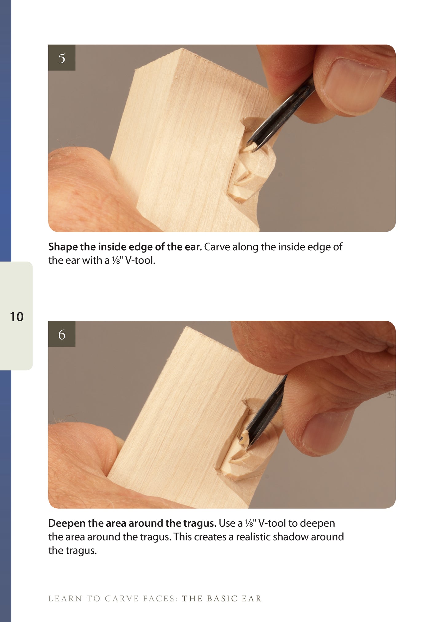 Basic Ear Study Stick Kit (Learn to Carve Faces with Harold Enlow)