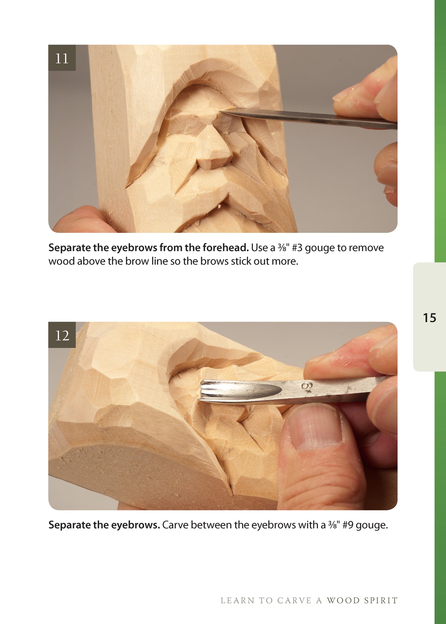 Wood Spirit Study Stick Kit (Learn to Carve Faces with Harold Enlow)