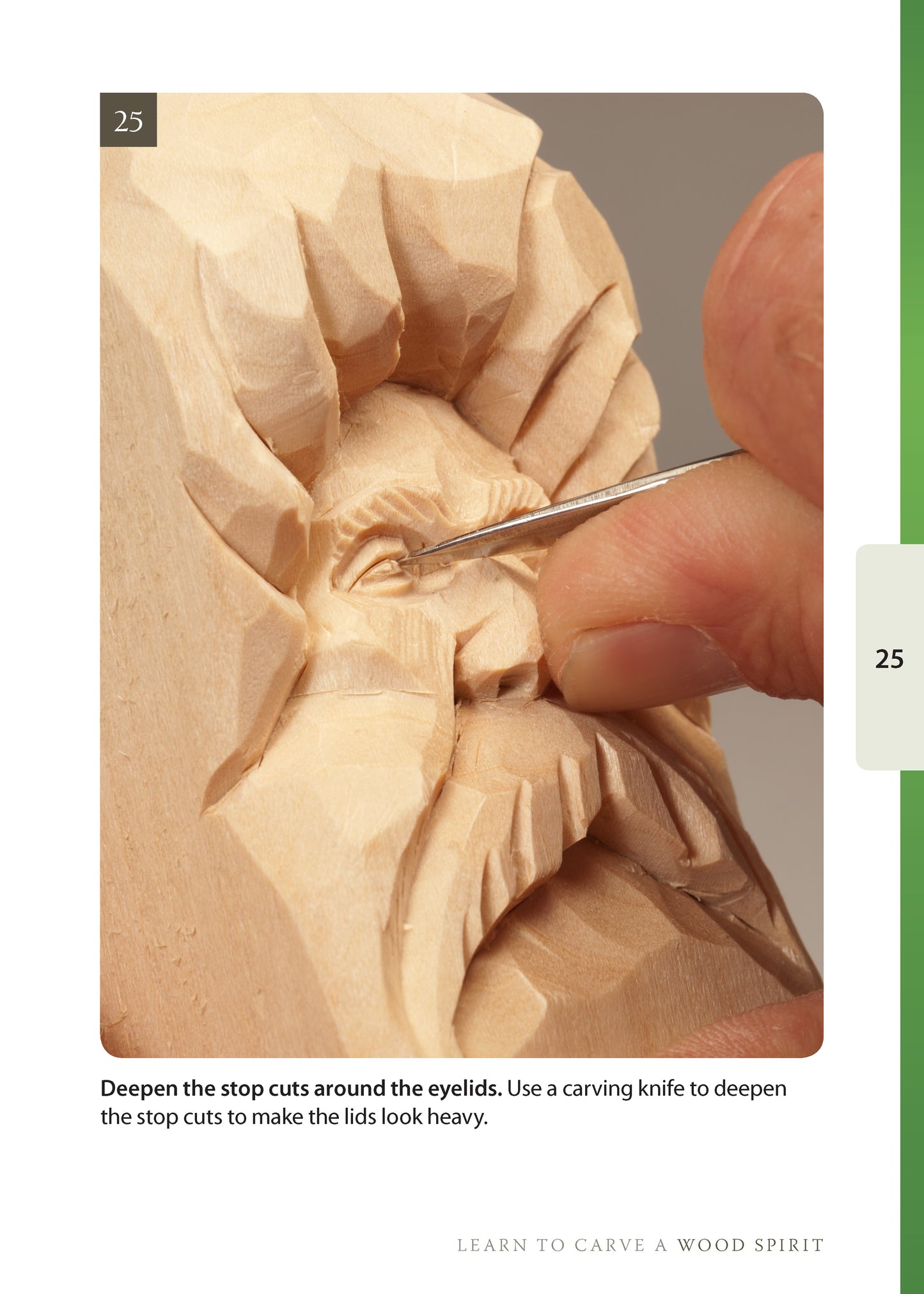 Wood Spirit Study Stick Kit (Learn to Carve Faces with Harold Enlow) - Fox Chapel Publishing Co.