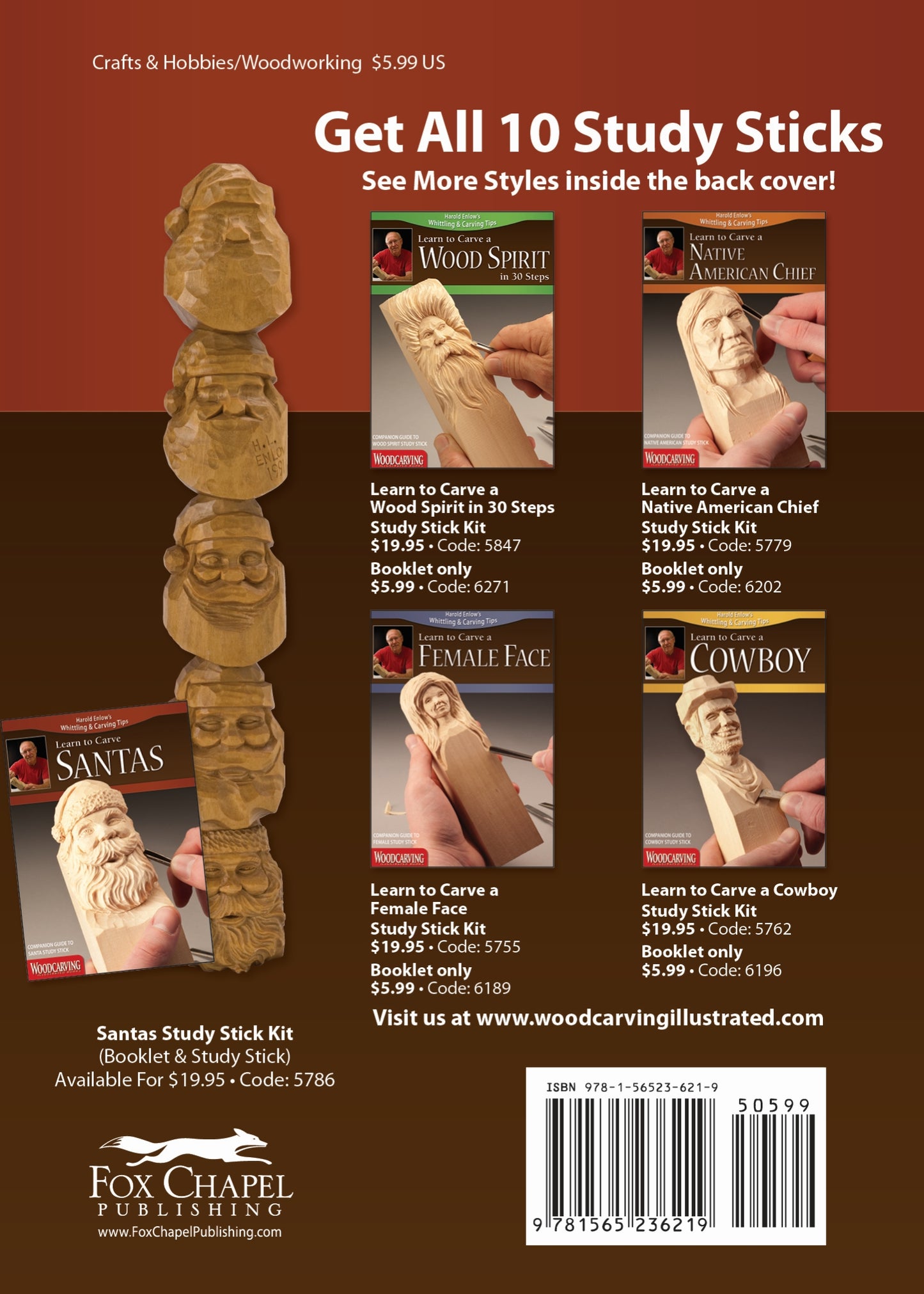 Learn to Carve Santas (Booklet) - Fox Chapel Publishing Co.