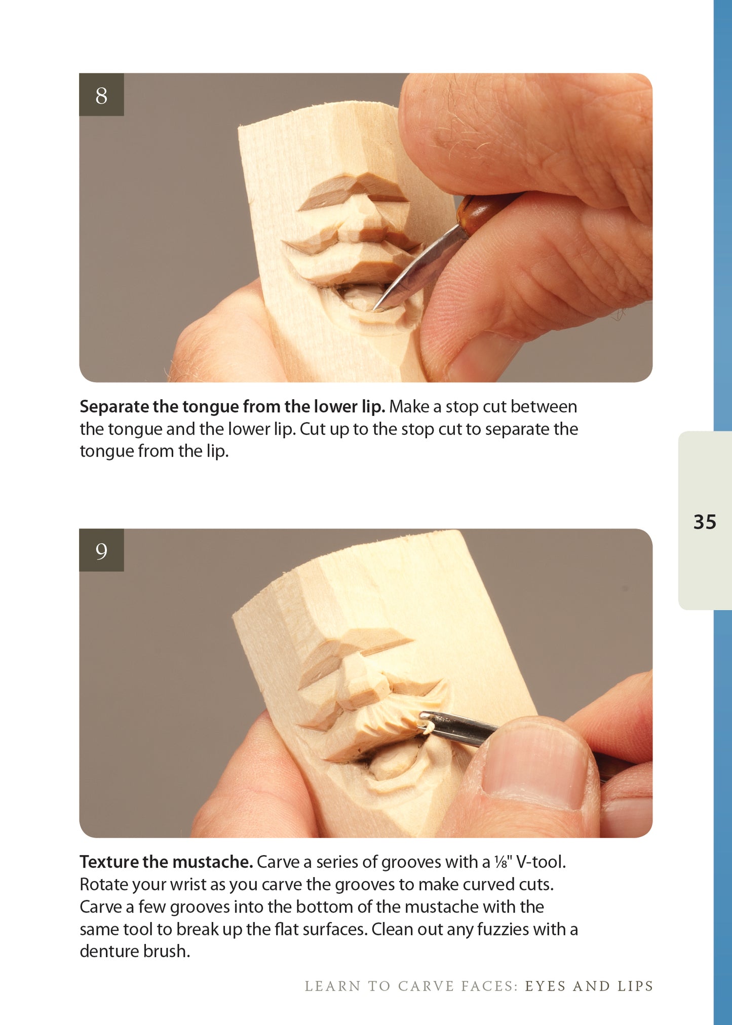 Learn to Carve Faces: Eyes and Lips (Booklet) - Fox Chapel Publishing Co.