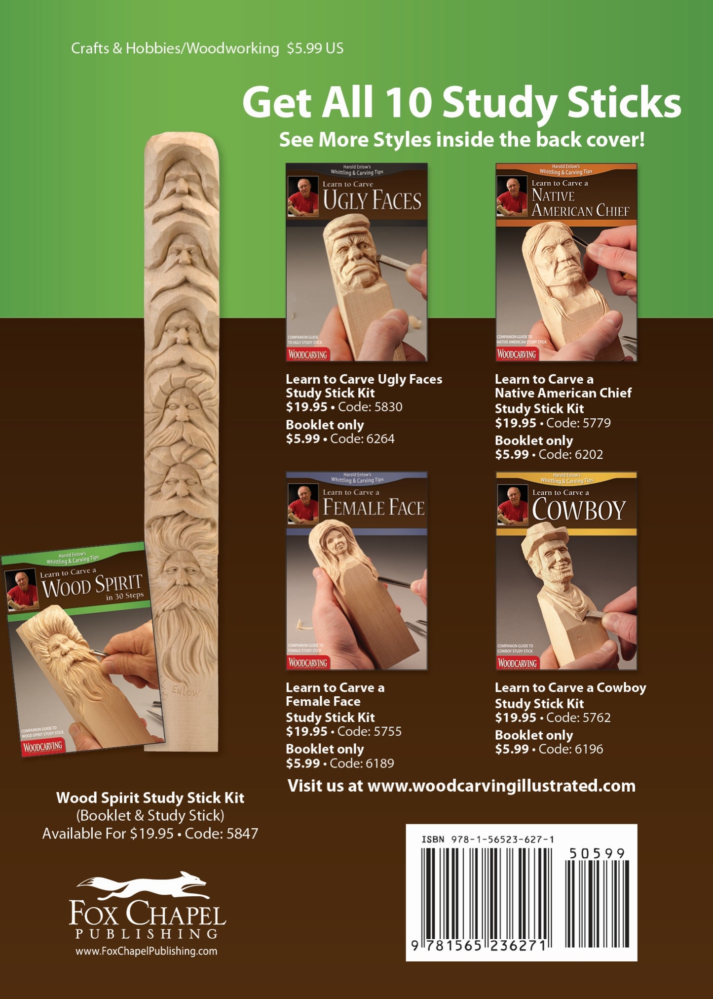 Learn to Carve a Wood Spirit (Booklet) - Fox Chapel Publishing Co.
