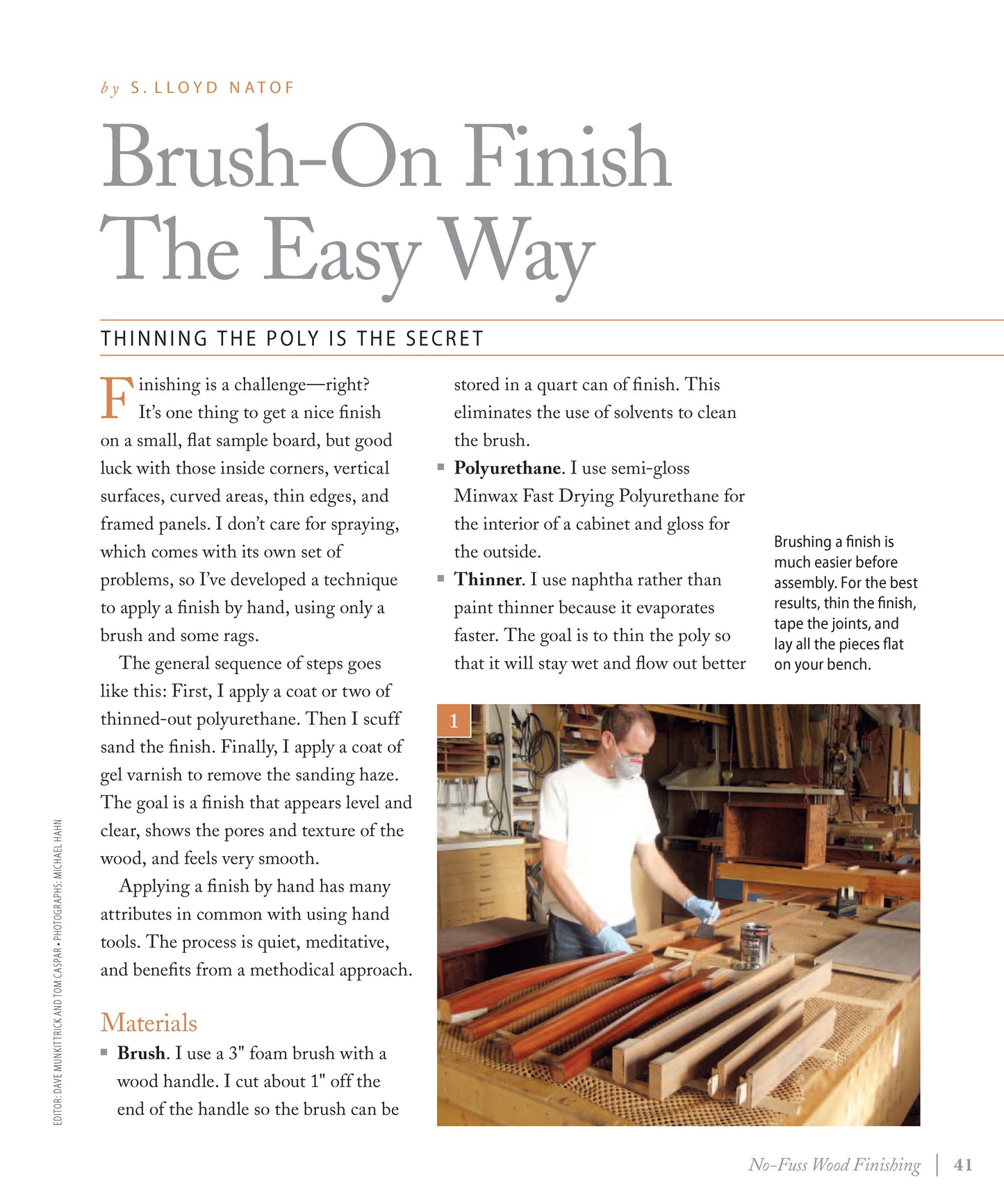 No-Fuss Wood Finishing