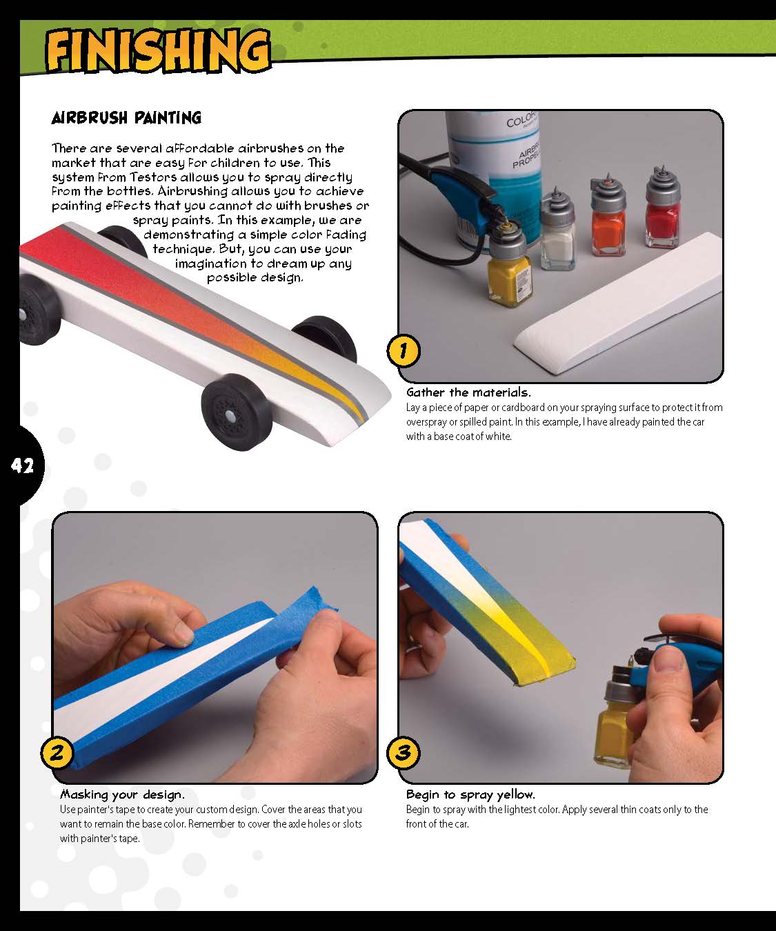 Pinewood Derby Pattern & Painting Workbook - Fox Chapel Publishing Co.