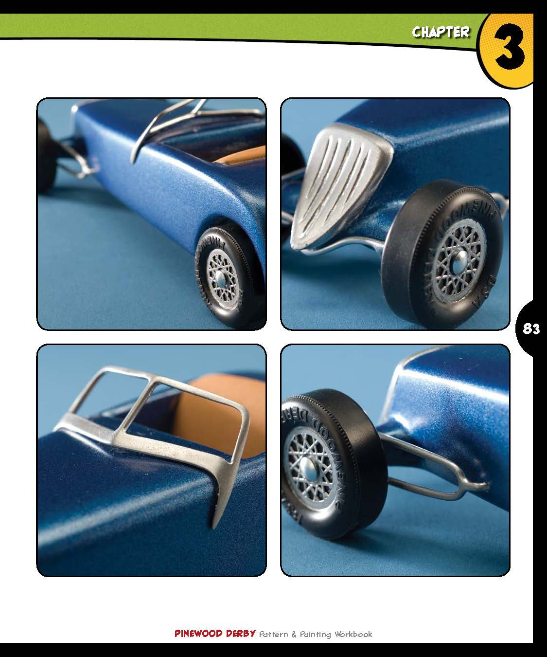 Pinewood Derby Pattern & Painting Workbook - Fox Chapel Publishing Co.