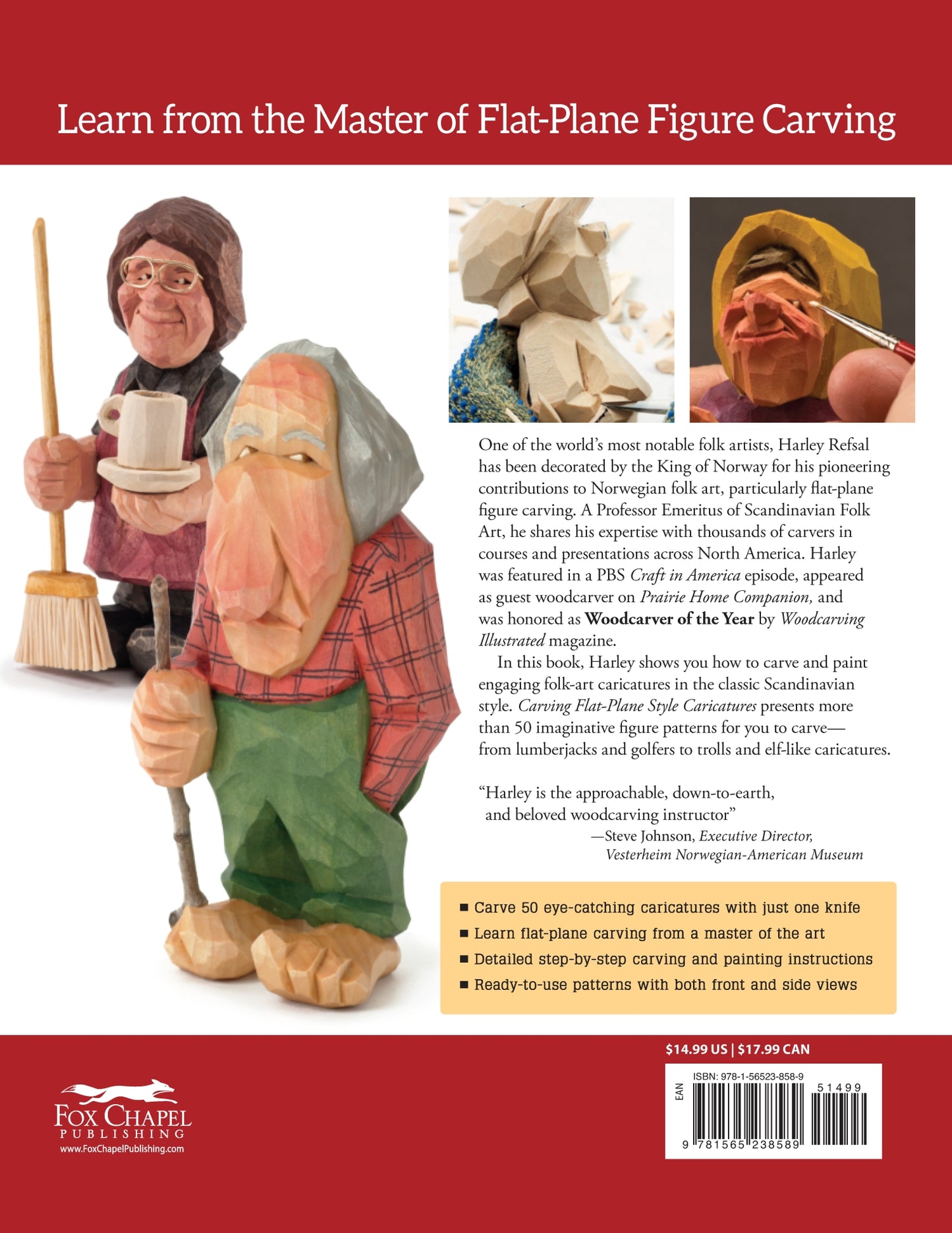 Carving Flat-Plane Style Caricatures - Fox Chapel Publishing Co.