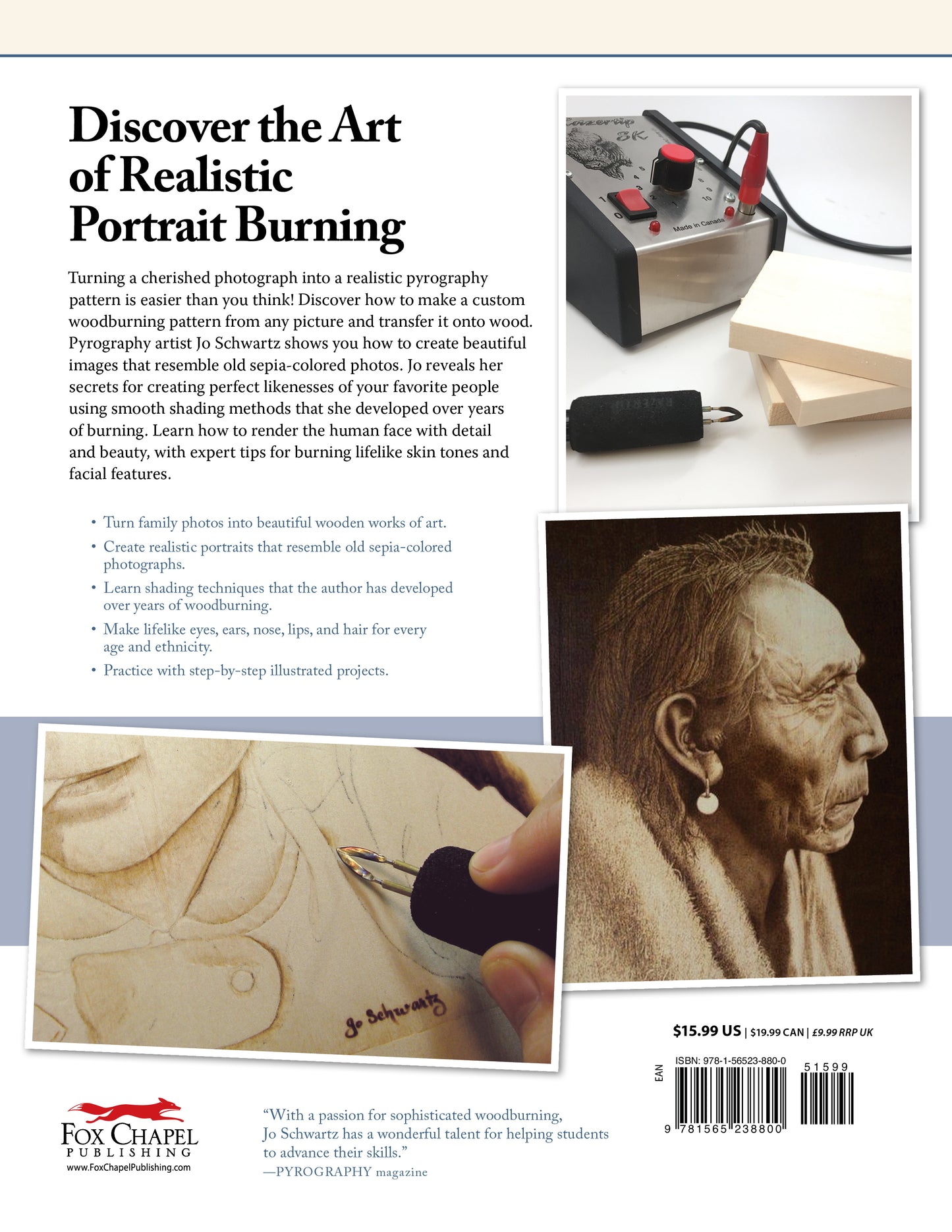 Woodburning Realistic People - Fox Chapel Publishing Co.
