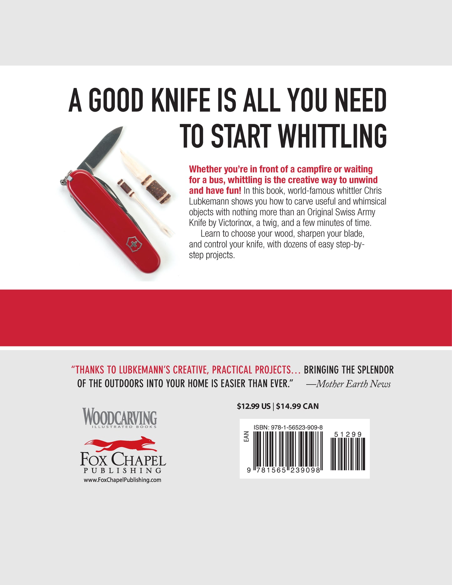 Victorinox Swiss Army Knife Whittling Book, Gift Edition