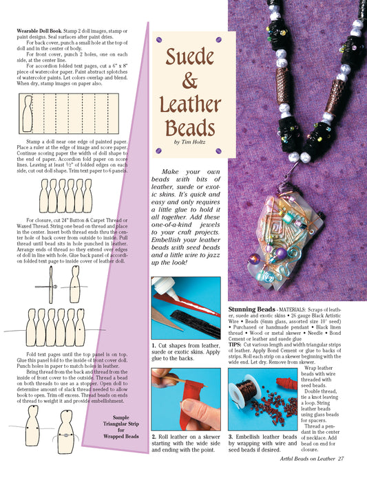 Artful Beads on Leather - Fox Chapel Publishing Co.