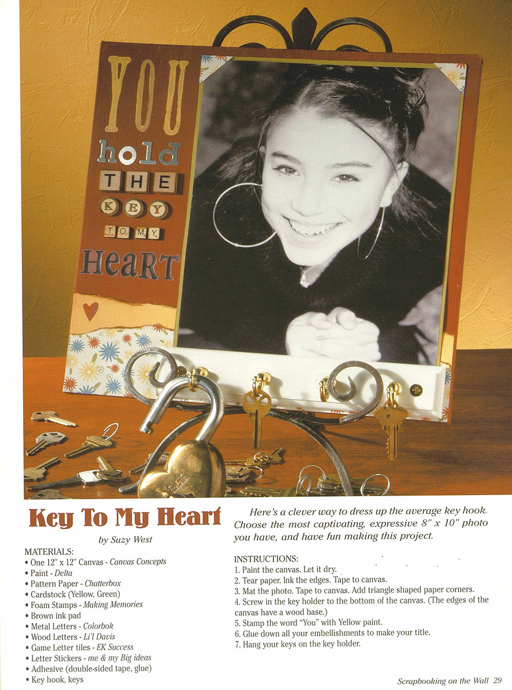 Scrapbooking on the Wall