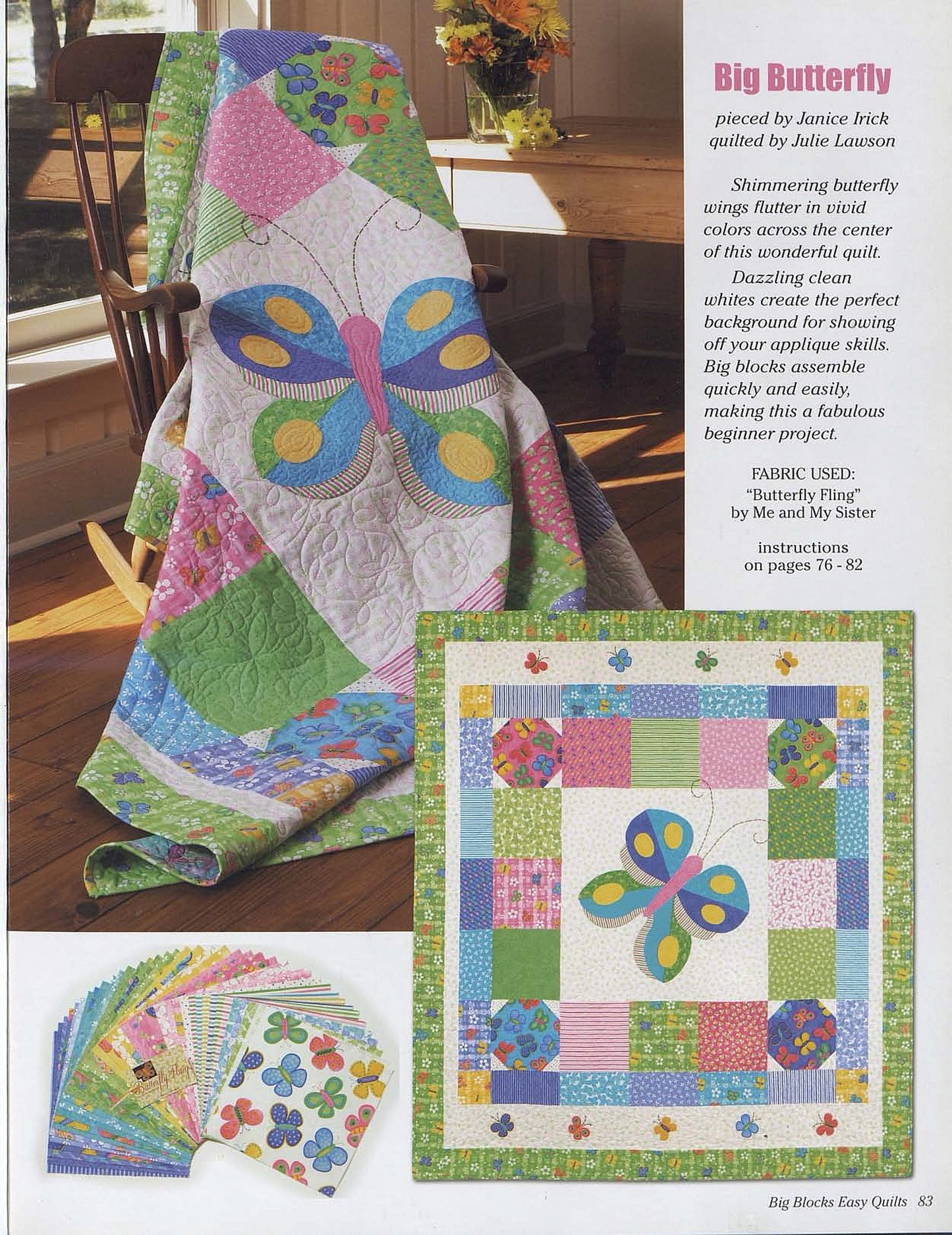 Big Blocks Easy Quilts - Fox Chapel Publishing Co.